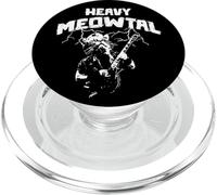 Heavy Meowtal - Cat Lover Gifts - Heavy Metal Music Gift PopSockets PopGrip for MagSafe