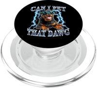 Heavy Metal 80s 90s Can I Pet That Dawg Rottweiler Dog Lover PopSockets PopGrip for MagSafe