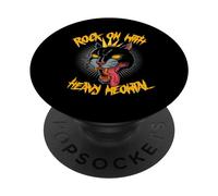 Heavy Metal Cat Heavy Meowtal PopSockets Swappable PopGrip