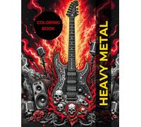 Heavy Metal Coloring Book | 70 Epic Designs for Music Fans and Creative Expression: Perfect for Adults and Teens, Stress Relief Through Rock-Inspired Art