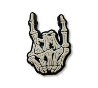 Heavy Metal Devil Horn Rock Music Skeleton Hand Clog Charm To Fit Crocs
