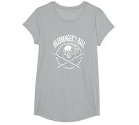 Heavy Metal Headbanger's Ball Skull Rocker Concert Fan T-Shirt, Girls, Heather Grey, XS