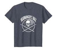Heavy Metal Headbanger's Ball Skull Rocker Concert Fan T-Shirt, Kids, Heather Blue, 6 Years