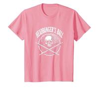 Heavy Metal Headbanger's Ball Skull Rocker Concert Fan T-Shirt, Kids, Pink, 2 Years