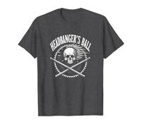 Heavy Metal Headbanger's Ball Skull Rocker Concert Fan T-Shirt, Men, Dark Heather Grey, S