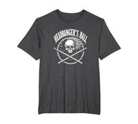 Heavy Metal Headbanger's Ball Skull Rocker Concert Fan T-Shirt, Men's Big and Tall, Dark Heather Grey, 3X Tall