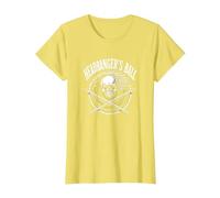 Heavy Metal Headbanger's Ball Skull Rocker Concert Fan T-Shirt, Women, Lemon, M