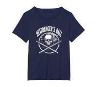 Heavy Metal Headbanger's Ball Skull Rocker Concert Fan T-Shirt, Women's Plus, Navy, 5X