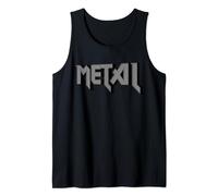 Heavy Metal Logo - Hard Rock Text Music Metal Gift Tank Top