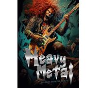 Heavy Metal Malbuch für Erwachsene: Headbanger Malbuch für Erwachsene | Gitarren Malbuch für Erwachsene | Musik Band Festival Malbuch Heavy Metal: ... Heavy Metal coloring book grayscale A4 64P