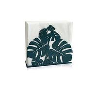 Heavy Metal Modern Green Leaves Tabletop Napkin Holder/Freestanding Tissue Dispenser, for Kitchen Countertops, Dining Table, Indoor & Outdoor…