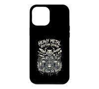 Heavy Metal Rhythm Demon Cat Drummer Beats From The Abyss Case for iPhone 12 Pro Max