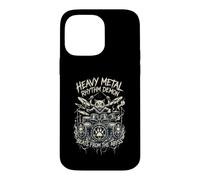Heavy Metal Rhythm Demon Cat Drummer Beats From The Abyss Case for iPhone 14 Pro Max