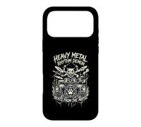Heavy Metal Rhythm Demon Cat Drummer Beats From The Abyss Case for iPhone 17 Pro Max