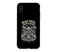Heavy Metal Rhythm Demon Cat Drummer Beats From The Abyss Case for iPhone XS Max
