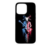Heavy Metal Rock Music Band American Flag USA Drip Graffiti Case for iPhone 15 Pro Max