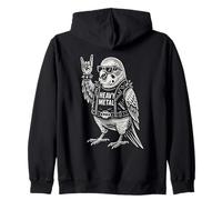 Heavy Metal Rock Music budgie Funny Outfit Zip Hoodie