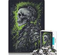 Heavy Metal Skull 1000 Pieces Jigsaw Puzzles for Adults And Teens,Family Game Stress Reliever Difficult Challenge Artists Collection,Fine Art 38x26cm