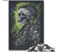 Heavy Metal Skull 2000 Piece Jigsaw Puzzles for Teenagers Gifts, Challenging Game Toys Every Piece Is Unique - Challenging Family Fun Game (70x100cm)
