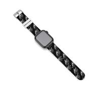 Heavy Metal Wolf Skull Novelty Silicone Bands Compatible with IWatch Soft Waterproof Watchbands Strap