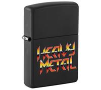Heavy Metal Zippo - Black Matte Lighter multicolor Onesize