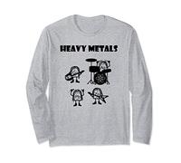 Heavy Metals Band - Funny Physics Nerd Scientist Long Sleeve T-Shirt