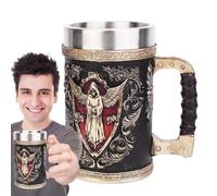 Heavy Mug - 500ml Drinking Cup, Reusable Drinkware Style, Solid Thick Form, Artistic Decorative Design, Classic Display Accent | For Daily Home Studio Restaurants Road Trip Friends Halloween Thanksgiv