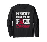Heavy On The Cancer Multiple Myeloma Awareness Ribbon Long Sleeve T-Shirt