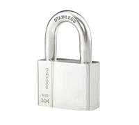 Heavy Outdoor Padlock,Locker Padlocks, Stainless Steel Key Padlock,Outdoor Waterproof and Rust-Proof Door Lock,Width 40mm,50mm,60mm,3 Same Keys(40mm)