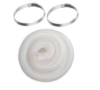 Heavy PVC Dust Collection Hose,2m 5m 10m Lightweight Clear Fume, for Collectors Shop Vacuums(10m(32.8ft),130mm/5.1in)