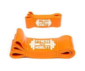 Heavy Resistance Bands ORANGE - By CKB LTD® 8.3 cm 70-81kg SINGLE BAND For Assisted Pull Up Stretch Heavy Duty Gym Fitness Calisthenics Gymnastics Loop Powerlifting Workout Ideal for Men Women Large