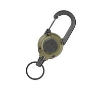 Heavy Retractable Keychain | Heavy Duty Steel Recalled Cord Keychain, Extendable Badge Roller Head Holder, Extendable Keychain Design Makes It Work Tag Clip, Carabiner Hook for Growing, Bindings