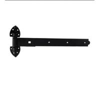 Heavy Reversible Hinges Pair with Fixing Screws, Durable Epoxy Black and Hot Spelter Galvanised Finishes for Gates, Garage Doors, and Heavy Timber Use