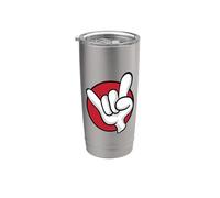 Heavy Rock Hand Sign Cartoon Stainless Steel Insulated Tumbler
