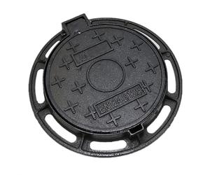 Heavy Round Cast Iron Manhole Cover with Base NonSlip 27.5x27.5in 5 Tons Ideal for Patios Gardens Gas Roads Septic Tank Protect