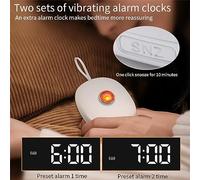 Heavy Sleeper Alarm Clock - Vibration Alarm Clock with Bed Shaker, Three Adjustable Intensity Levels for Strong Under Pillow Vibration | Includes Light and Snooze Function for Day Night -Up