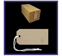Heavy Strung Tags -1000 x Reinforced Manila Heavy Strung Tags 70 x 35mm