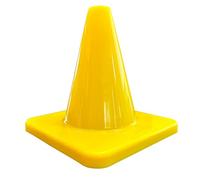 Heavy & Tough Cones - Won't Fly Away in Wind or Crack/Break - LVL10 Pro Training Cones (6", 12 Pack, Yellow)