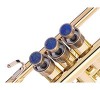 HEAVY Trumpet custom finger buttons for all Bach Stradivarius, Artisan, New York, Chicago, TR200, all Stradivarius flughelhorns, all Stradivarius cornets models (Bronze Lacquered, Lapis Lazuli)
