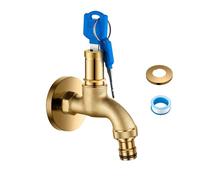 Heavy Type 304 Stainless Steel Outdoor Frosts Proof Faucet with Security Mechanism for Various Climates Outdoor Locking Water Spouts