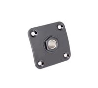 Heavy Type Metal Input Jacks Plate Compatible Electric Guitars Square Anti Corrosions 4 Installation Screws Guitar Jacks Plate Replacement