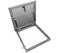 Heavy Waterproof Roof Hatch Skylight Window 304 Stainless Steel with Gas Struts & Handle 85x85cm (33x33in) Weatherproof Access Solut for Roofs