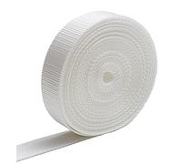 Heavy Webbing Nylon Strap for Backpack and Bags - 10 Meters Length - Multipurpose Rope for Sewing, Sports, Luggage, DIY - Size 30 mm - White - 3 cm