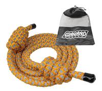Heavy Weighted Jump Rope for Men and Women, Professional Flow Rope for Fitness, CrossFit, HIIT, Boxing, Night Glow Workout Rope, Adjustable Gym and Indoor Outdoor Exercise Orange