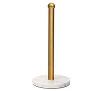 Heavy Weighted Paper Holder, Easy One-Handed Design for Kitchen Stand Dispenser, Sturdy Base for Standard and Mega Rolls (Gold Brushed)
