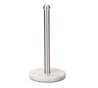 Heavy Weighted Paper Towel Holder, Easy One-Handed Design for Kitchen Stand - Sturdy Base for Standard and Mega Paper Towel Rolls (Silver Brushed)