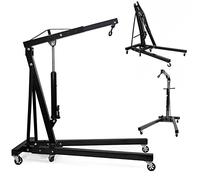 Heavy Wheeled Folding Hoist/Shop Crane Steel 2 Ton Hydraulic Engine Stand Lift