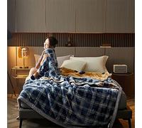 Heavy Winter Fleece Plush Blanket King Size,Korean Mink Blanket,Silky Soft And Warm, 2 Ply Reversible Raschel Bed Blanket,71"X87",Gray,180x220cm3kg
