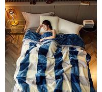 Heavy Winter Fleece Plush Blanket King Size,Korean Mink Blanket,Silky Soft And Warm, 2 Ply Reversible Raschel Bed Blanket,71"X87",Gray,180x220cm3kg