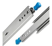 HeavyDu 1500mm Locking Drawer Slides, 3-Fold Full Extension, Mountable for Machine Tables & Conveyors, Perfect for Industrial & Workshop Applications